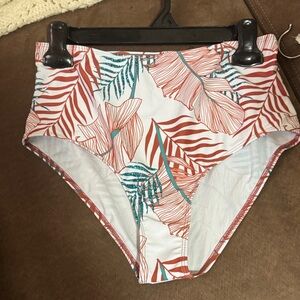 Tropical Print High-Waisted Women Shorts